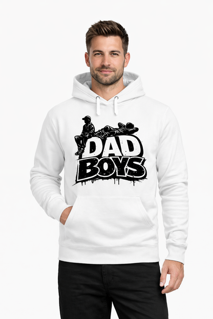 Dad Boys Hoodie – White Edition