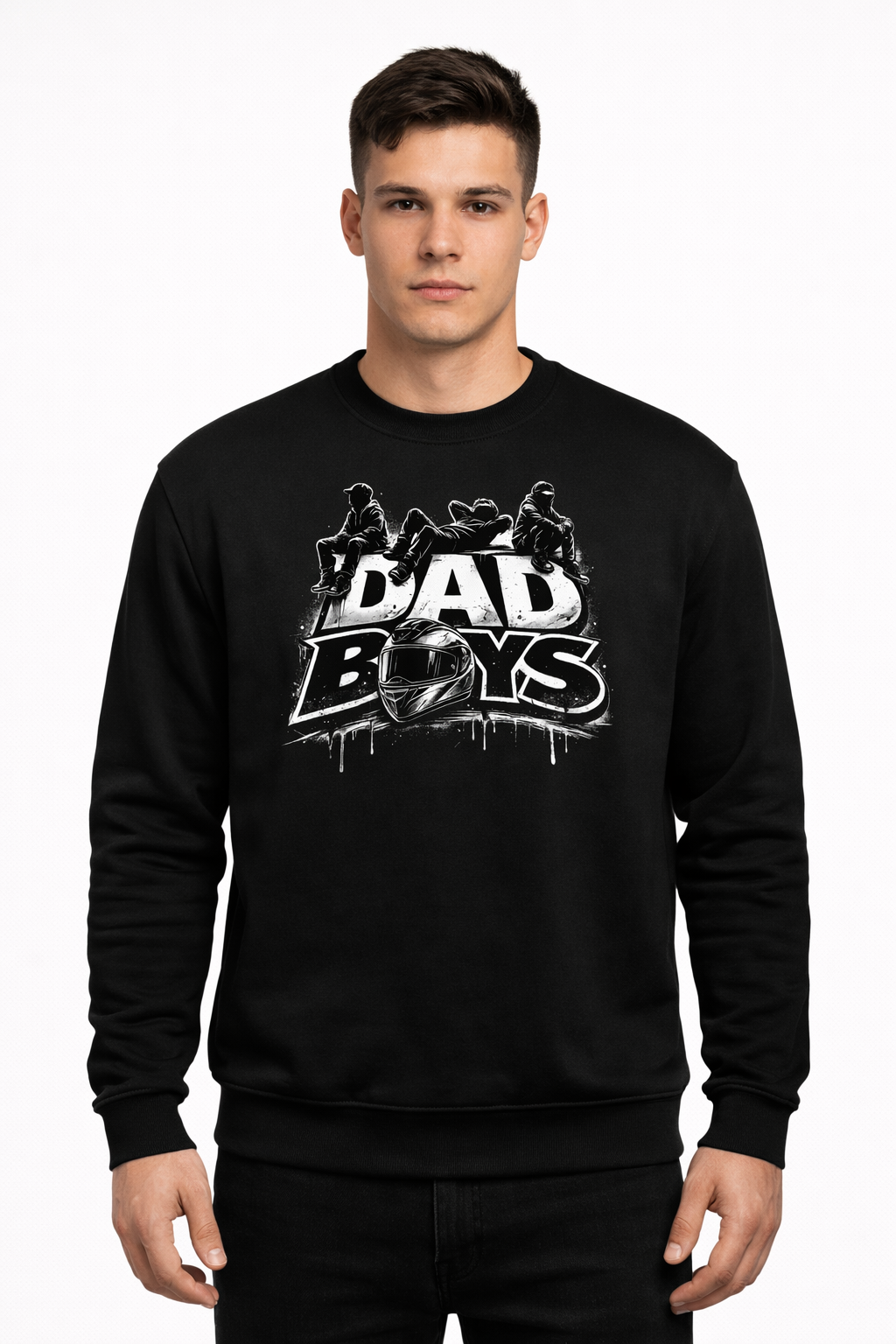 Dad Boys Sweatshirt – Helmet Edition