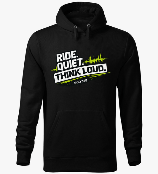 Ride Hoodie – Ride Quiet, Think Loud