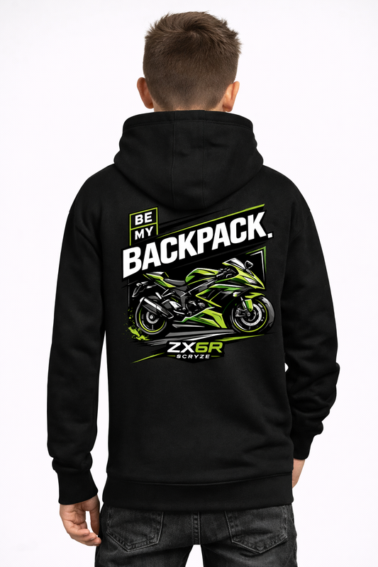 ZX6R Kids Hoodie – Be My Backpack
